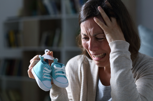 woman grieving loss of child